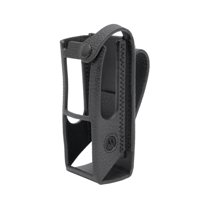 hard leather carry case, 3" swivel belt loop, display (pmln8299a)