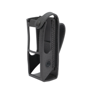 hard leather carry case, 3" fixed belt loop, display (pmln8301a)