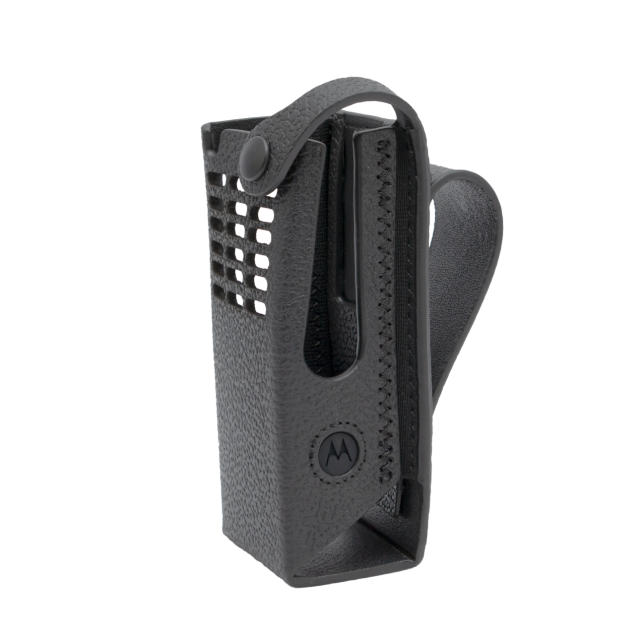 hard leather carry case, 3 fixed belt loop, non display (pmln8304a)