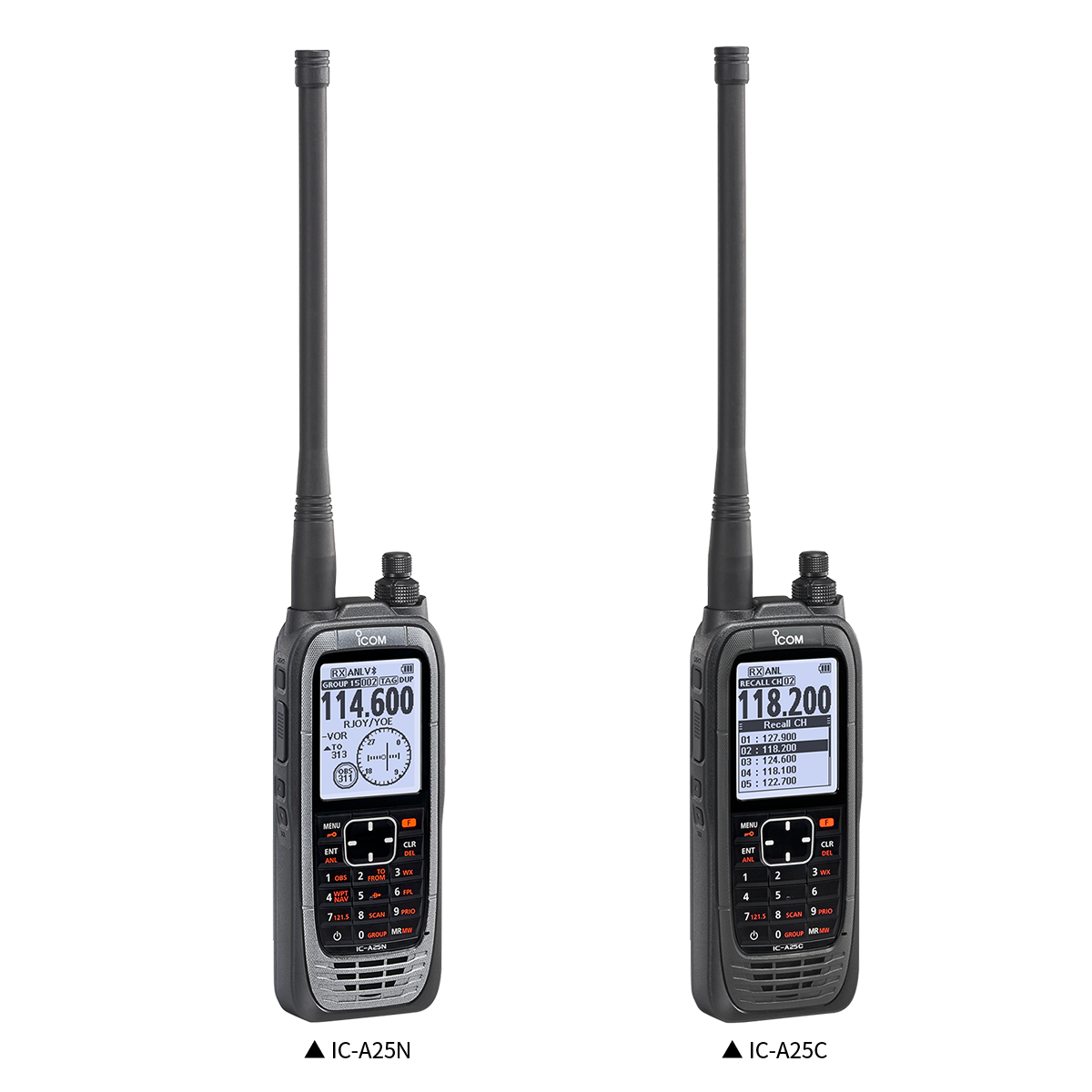 Icom IC-A25N & IC-A25C Air Band Radio
