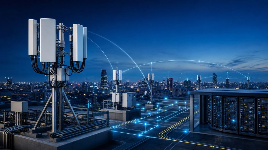5G radio access network connecting urban base stations